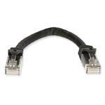 Picture of 7ft Black CAT 6A PVC Ethernet Cable Non-Booted RJ-45 M/M