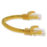 Picture of 7ft Yellow CAT 6A PVC Ethernet Cable Non-Booted RJ-45 M/M