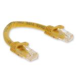 Picture of 7ft Yellow CAT 6A PVC Ethernet Cable Non-Booted RJ-45 M/M
