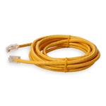 Picture of 7ft Yellow CAT 6 PVC Ethernet Cable Non-Booted RJ-45 M/M