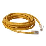 Picture of 7ft Yellow CAT 6 PVC Ethernet Cable Non-Booted RJ-45 M/M