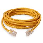 Picture of 7ft Yellow CAT 6 PVC Ethernet Cable Non-Booted RJ-45 M/M