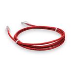 Picture of 7ft Red CAT 6 Plenum-Rated Ethernet Cable Snagless Bubble Boot RJ-45 M/M