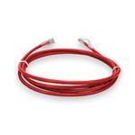 Picture of 7ft Red CAT 6 Plenum-Rated Ethernet Cable Snagless Bubble Boot RJ-45 M/M
