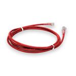 Picture of 7ft Red CAT 6 Plenum-Rated Ethernet Cable Snagless Bubble Boot RJ-45 M/M