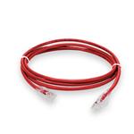 Picture of 7ft Red CAT 6 Plenum-Rated Ethernet Cable Snagless Bubble Boot RJ-45 M/M
