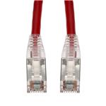 Picture of 7ft Red CAT 6 Shielded PVC Ethernet Cable Snagless Easy Clear Boot RJ-45 M/M