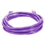 Picture of 7ft Violet CAT 6 Shielded PVC Ethernet Cable Snagless Easy Clear Boot RJ-45 M/M