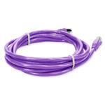 Picture of 7ft Violet CAT 6 Shielded PVC Ethernet Cable Snagless Easy Clear Boot RJ-45 M/M