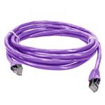 Picture of 7ft Violet CAT 6 Shielded PVC Ethernet Cable Snagless Easy Clear Boot RJ-45 M/M