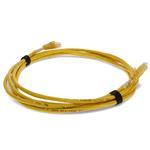Picture of 7ft Yellow CAT 6 Shielded PVC Ethernet Cable Snagless Easy Clear Boot RJ-45 M/M