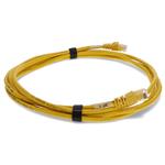 Picture of 7ft Yellow CAT 6 Shielded PVC Ethernet Cable Snagless Easy Clear Boot RJ-45 M/M