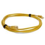 Picture of 7ft Yellow CAT 6 Shielded PVC Ethernet Cable Snagless Easy Clear Boot RJ-45 M/M
