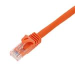 Picture of 7ft Orange CAT 6 PVC Ethernet Cable Snagless Easy Boot RJ-45 M/M