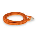 Picture of 7ft Orange CAT 6 PVC Ethernet Cable Snagless Easy Boot RJ-45 M/M