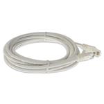 Picture of 7ft White CAT 6 PVC Ethernet Cable Snagless Easy Boot RJ-45 M/M