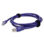 Picture of 7ft Purple CAT 6 PVC Ethernet Cable Snagless Bubble Boot Crossover RJ-45 M/M