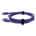 Picture of 7ft Purple CAT 6 PVC Ethernet Cable Snagless Bubble Boot Crossover RJ-45 M/M