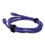 Picture of 7ft Purple CAT 6 PVC Ethernet Cable Snagless Bubble Boot Crossover RJ-45 M/M