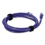 Picture of 7ft Purple CAT 6 PVC Ethernet Cable Snagless Bubble Boot Crossover RJ-45 M/M