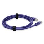 Picture of 7ft Purple CAT 6 PVC Ethernet Cable Snagless Bubble Boot Crossover RJ-45 M/M