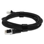 Picture of 7ft Black CAT 7 Shielded (S/FTP) PVC Ethernet Cable Snagless Bubble Boot RJ-45 M/M
