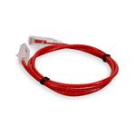 Picture of 7ft Red CAT 6 Slim PVC Ethernet Cable Snagless Clear-Claw RJ-45 M/M