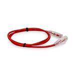 Picture of 7ft Red CAT 6 Slim PVC Ethernet Cable Snagless Clear-Claw RJ-45 M/M