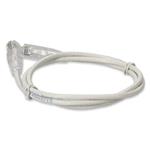 Picture of 7ft White CAT 6A Slim PVC Ethernet Cable Snagless Clear-Claw RJ-45 M/M