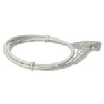 Picture of 7ft White CAT 6A Slim PVC Ethernet Cable Snagless Clear-Claw RJ-45 M/M