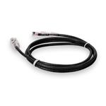 Picture of 7ft Black CAT 6A Slim PVC Ethernet Cable Snagless Clear-Claw RJ-45 M/M