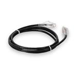Picture of 7ft Black CAT 6A Slim PVC Ethernet Cable Snagless Clear-Claw RJ-45 M/M