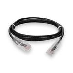Picture of 7ft Black CAT 6A Slim PVC Ethernet Cable Snagless Clear-Claw RJ-45 M/M