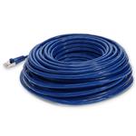 Picture of 85ft Blue CAT 7 Shielded (S/FTP) PVC Ethernet Cable Snagless Bubble Boot RJ-45 M/M