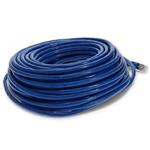Picture of 85ft Blue CAT 7 Shielded (S/FTP) PVC Ethernet Cable Snagless Bubble Boot RJ-45 M/M