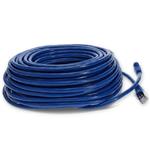 Picture of 85ft Blue CAT 7 Shielded (S/FTP) PVC Ethernet Cable Snagless Bubble Boot RJ-45 M/M
