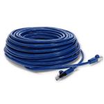 Picture of 85ft Blue CAT 7 Shielded (S/FTP) PVC Ethernet Cable Snagless Bubble Boot RJ-45 M/M