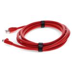 Picture of 8ft Red CAT 6A PVC Ethernet Cable Snagless Bubble Boot RJ-45 M/M