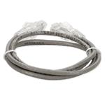 Picture of 8ft Gray CAT 6 Slim PVC Ethernet Cable Snagless Clear-Claw RJ-45 M/M