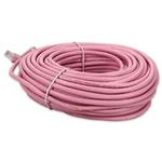 Picture of 98ft Pink CAT 6 PVC Ethernet Cable Snagless Bubble Boot RJ-45 M/M