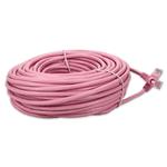 Picture of 98ft Pink CAT 6 PVC Ethernet Cable Snagless Bubble Boot RJ-45 M/M