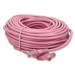 Picture of 98ft Pink CAT 6 PVC Ethernet Cable Snagless Bubble Boot RJ-45 M/M