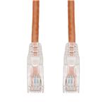 Picture of 9ft Orange CAT 6 PVC Ethernet Cable Snagless Easy Clear Boot TAA RJ-45 M/M