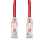 Picture of 9ft Red CAT 6 PVC Ethernet Cable Snagless Easy Clear Boot TAA RJ-45 M/M