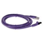 Picture of 9ft Purple CAT 6 Shielded PVC Ethernet Cable Snagless Easy Clear Boot RJ-45 M/M