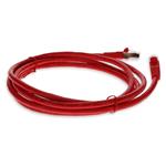Picture of 9ft Red CAT 6 Shielded PVC Ethernet Cable Snagless Easy Clear Boot TAA RJ-45 M/M