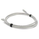 Picture of 9ft White CAT 6 Shielded PVC Ethernet Cable Snagless Easy Clear Boot TAA RJ-45 M/M