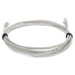 Picture of 9ft White CAT 6 Shielded PVC Ethernet Cable Snagless Easy Clear Boot TAA RJ-45 M/M