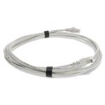 Picture of 9ft White CAT 6 Shielded PVC Ethernet Cable Snagless Easy Clear Boot TAA RJ-45 M/M