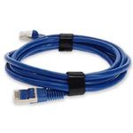Picture of 9ft Blue CAT 7 Shielded (S/FTP) PVC Ethernet Cable Snagless Bubble Boot RJ-45 M/M